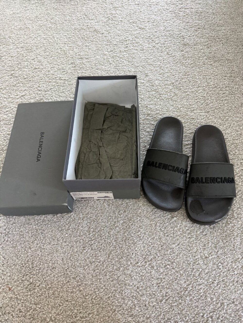 (Original $450) Balenciaga Pool Slide Sandal Euro Size 41 - Picture 1 of 6